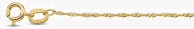 9ct Yellow Gold Ultra Fine Signaport 18" 0.95mm Solid Chain SSIN-95-9Y-18