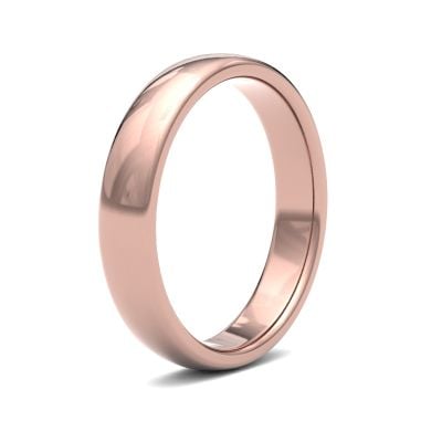 James Moore Wedding Rings | 9ct Rose Gold | 4mm | Medium | Premium Court | AG_4GMP-9R