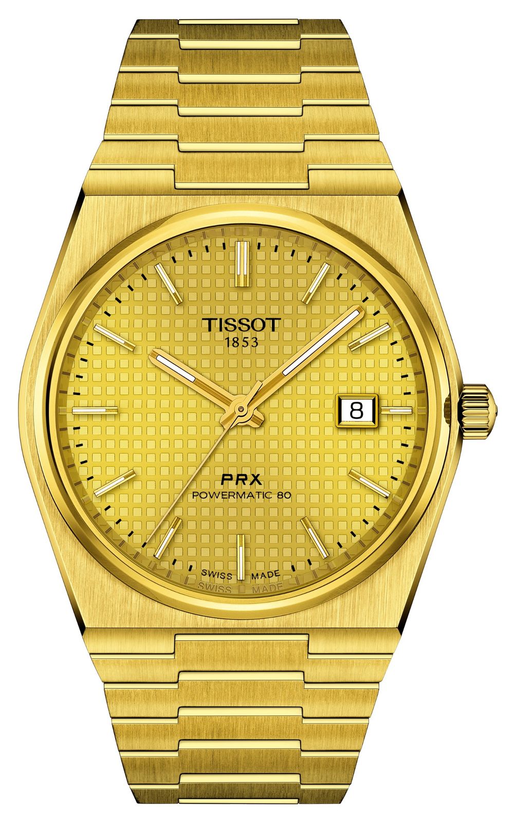 Tissot Prx powermatic 80 (40mm) cadran or / acier inoxydable montre