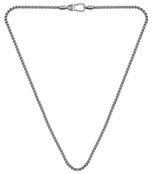 Boss Gents Boss Liam Antique Finish Necklace in Silver