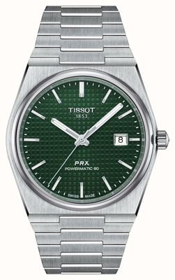 Tissot Prx powermatic 80 40mm automatyczny zielony / srebrny T1374071109100