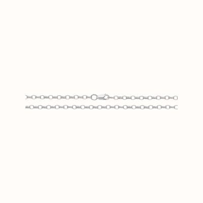 James Moore TH Silver Oval Belcher Chain 24" G1077/24