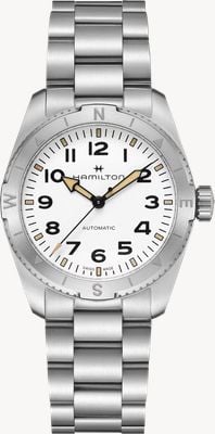 Hamilton Khaki Field Expedition Automatik (37 mm) weißes Zifferblatt / Edelstahlarmband H70225110