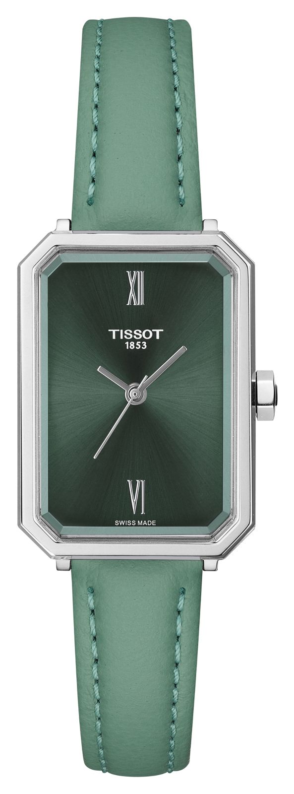Tissot Srv quartz (21,8 mm) cadran vert soleillÃ© / bracelet montre