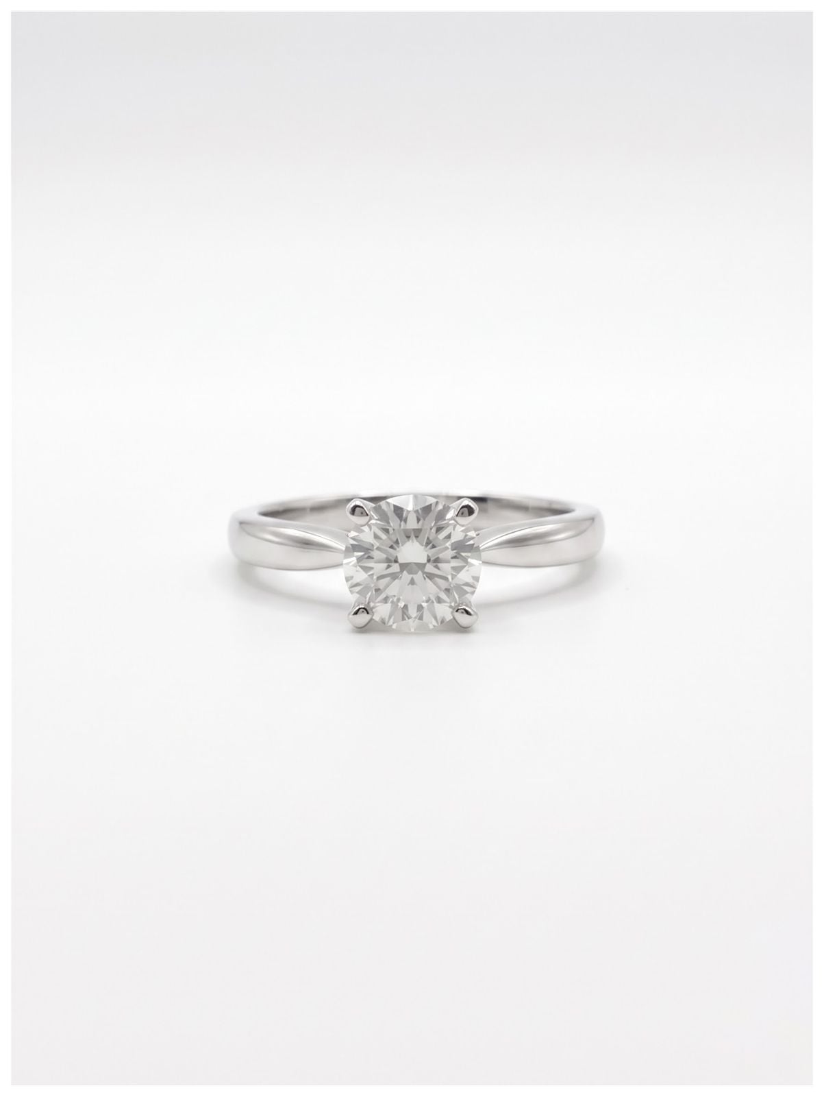 James Moore & Co Plat Single Stone 0.60ct Dia Ring J28302 Jewellery