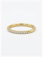 0.25ct Round Brilliant Natural Diamond 18ct Yellow Gold Half Eternity HET1973 - alternative Ansicht 2