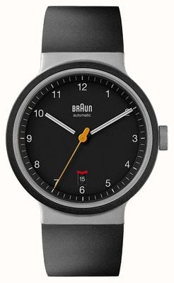 Braun Relógio automático masculino bn0278 com pulseira de borracha preta ex-display BN0278BKBKG EX-DISPLAY