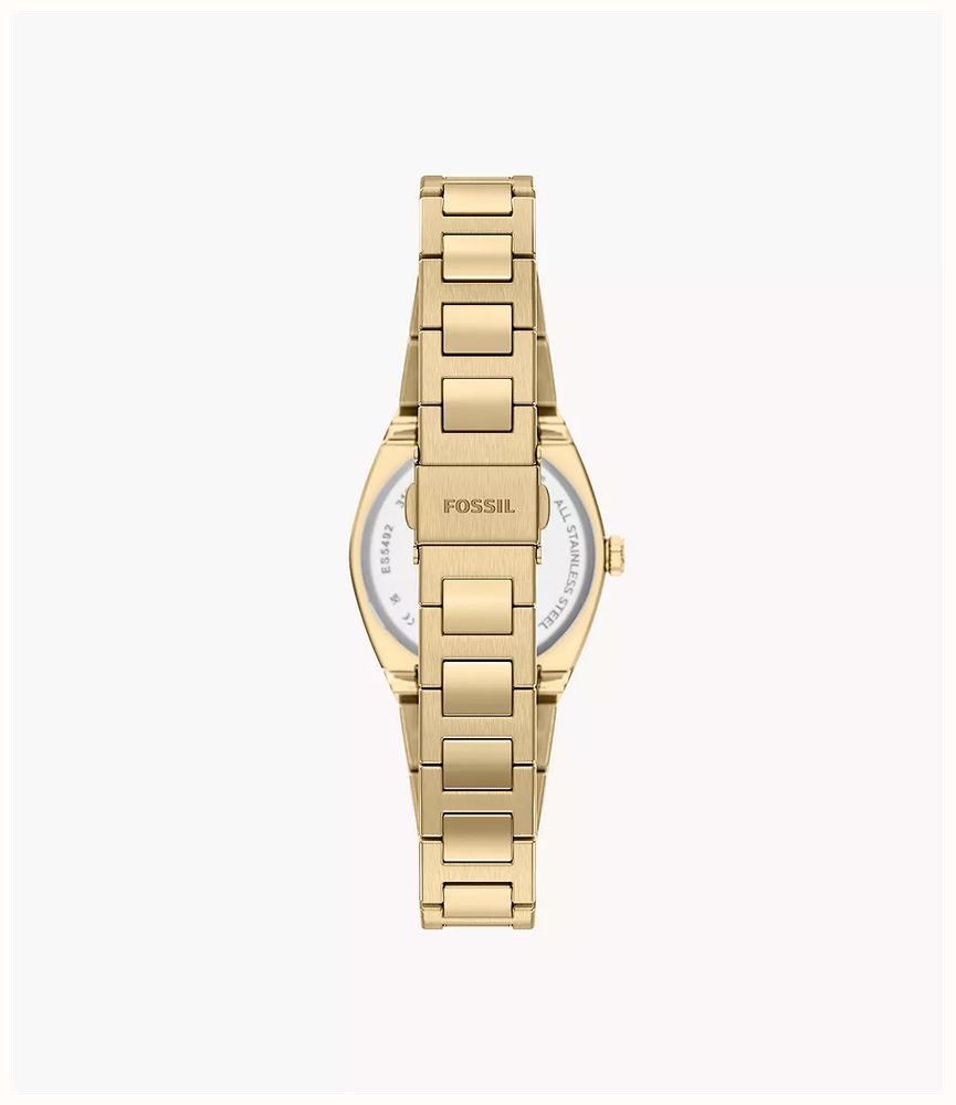 Fossil Everett 27 mm Three-Hand Gold-Tone Stainless Steel Fossil Watch ES5492 - альтернативный вид 2