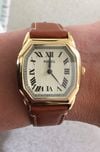 Customer picture of Fossil Women's Harlow (27mm) Cream Dial / Brown Leather Strap ES5364