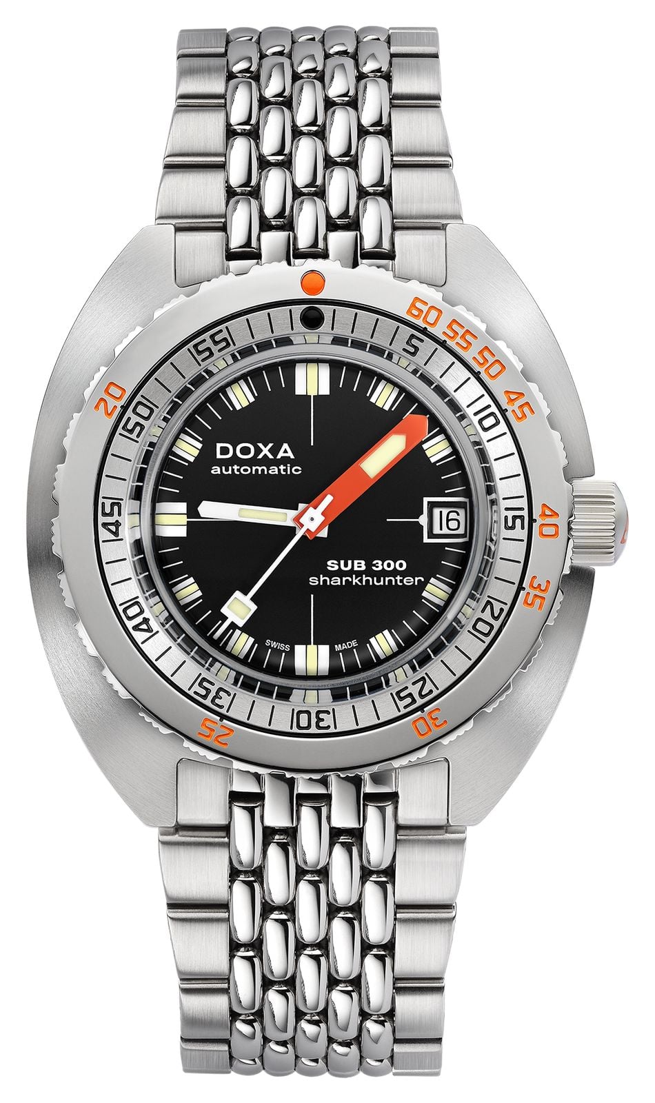 DOXA Sub 300 Sharkhunter (42,5 mm) cadran noir emblÃ©matique montre
