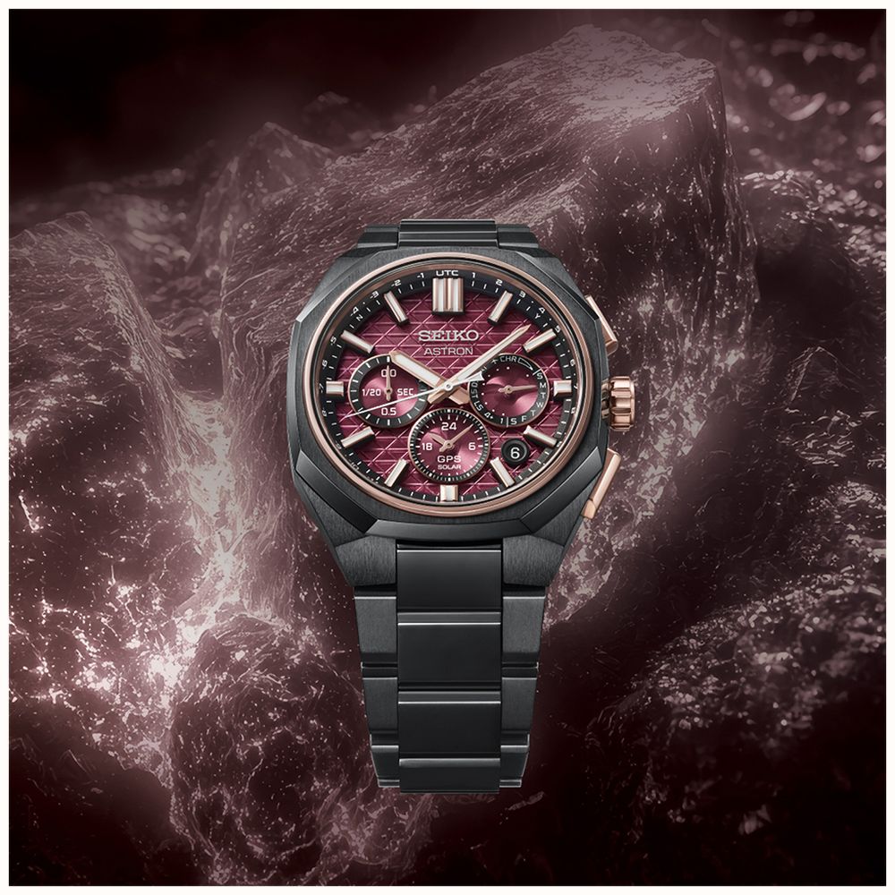Seiko Astron GPS Solar 2026 “Crystal Formation” Limited Edition 5X63 in Garnet Ore HAB010J1 - alternate view 5