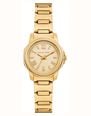 Michael Kors Prescott Gold Tone Stainless Steel Bracelet With Gold Dial MK7685