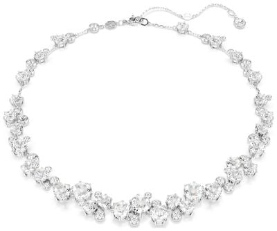 Swarovski Costella Necklace, Round Cut, White, Rhodium Plated 5722472
