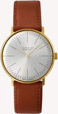 Junghans Max Bill Handaufzug Leather Strap Watch 27/5703.02