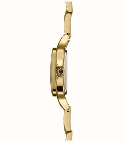 Herbelin Luna Mini Diamond Quartz (20mm) Silver Guilloché Dial / Gold PVD Stainless Steel Bracelet 17407BP1N54Y08 - alternate view 2