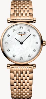 LONGINES La grande classique de longines (24mm) mostrador em madrepérola / pulseira em aço inoxidável com revestimento PVD em ouro rosa L42091978