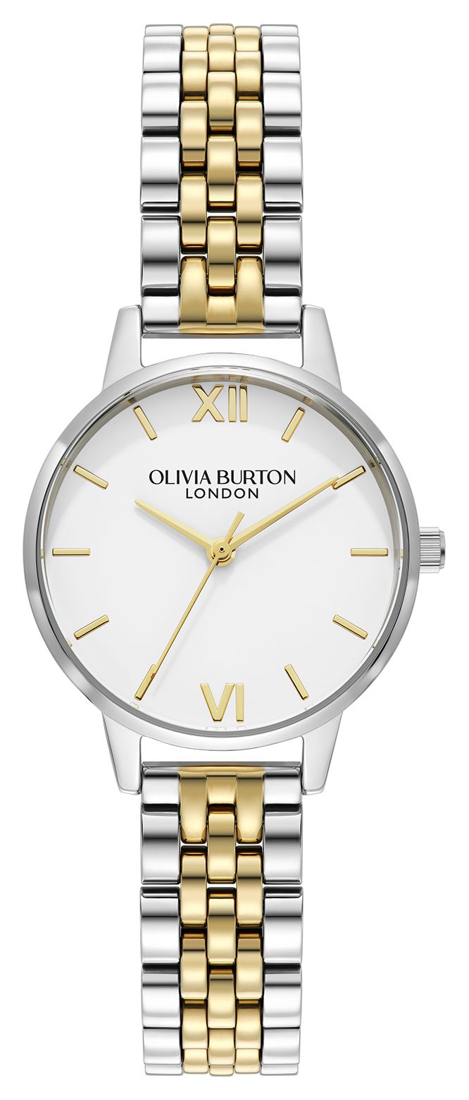 Olivia Burton | femme | cadran midi | bracelet bicolore | montre
