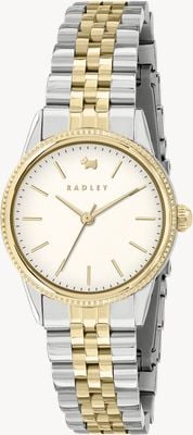Radley Damski (28 mm) z białą tarczą / dwukolorową bransoletą ze stali nierdzewnej RY4645