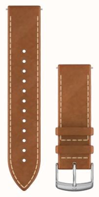 Garmin Quick Release Strap (20mm) Tan Italian Leather / Silver Hardware - Strap Only 010-12691-0A