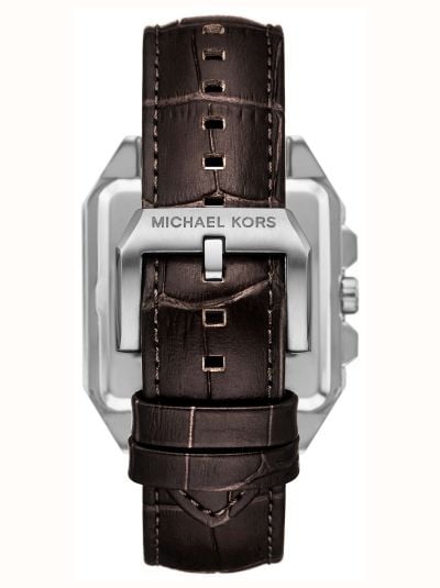Michael Kors Hayes Brown Dial With Chronograph and Brown Leather Strap MK9300 - vue alternative 2