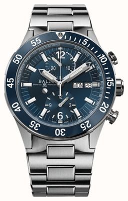 Ball Watch Company Chronographe de sauvetage Roadmaster | 41mm | édition limitée | cadran bleu | bracelet en acier inoxydable DC3030C-S1-BE