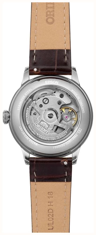 Orient Men's Automatic Green Dial Brown Leather Strap Domed Mineral Crystal RA-BB0102E30B - 別ビュー 3