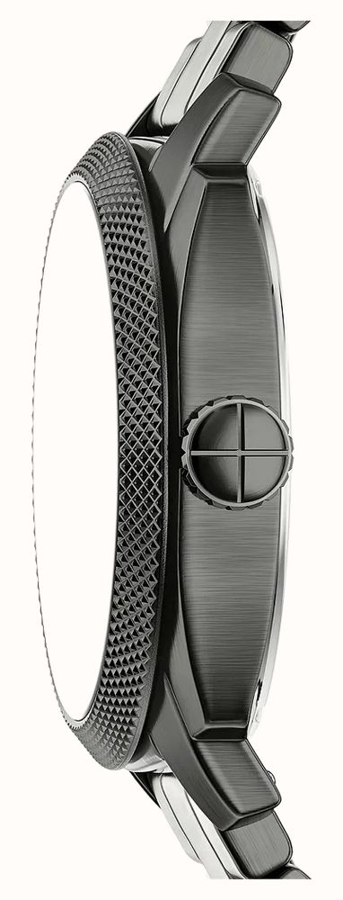 Fossil Machine 41 mm Three-Hand Date Smoke Stainless Steel Watch FS6185 - vista alternativa 3