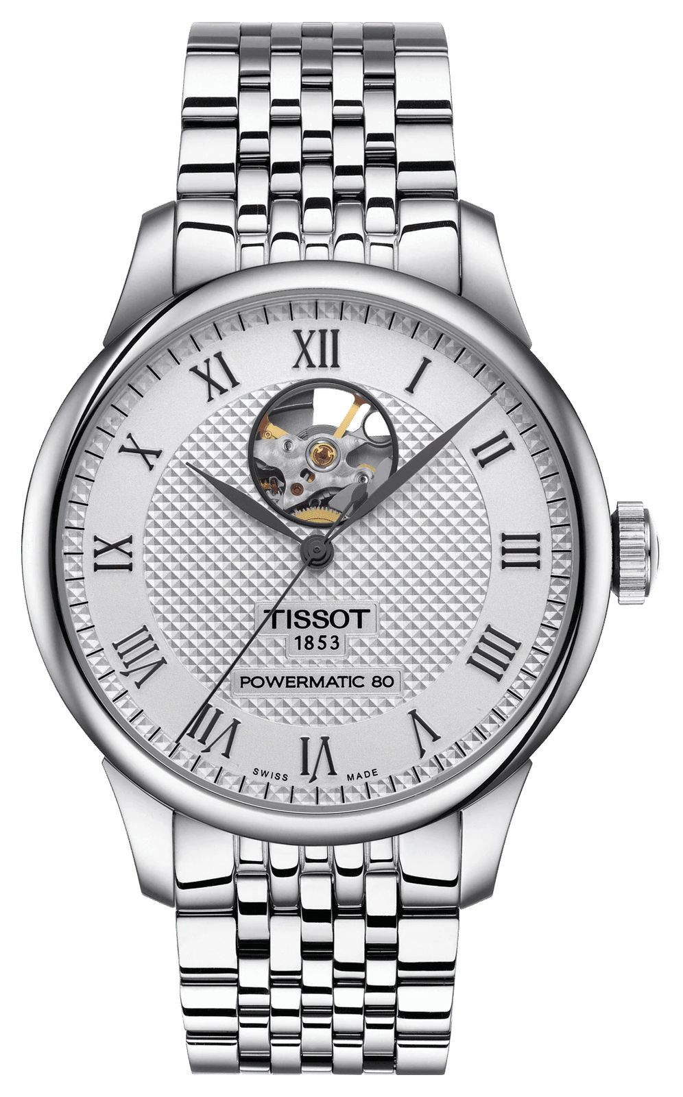 Tissot Hommes le locle | powermatic 80 | cadran coeur ouvert montre