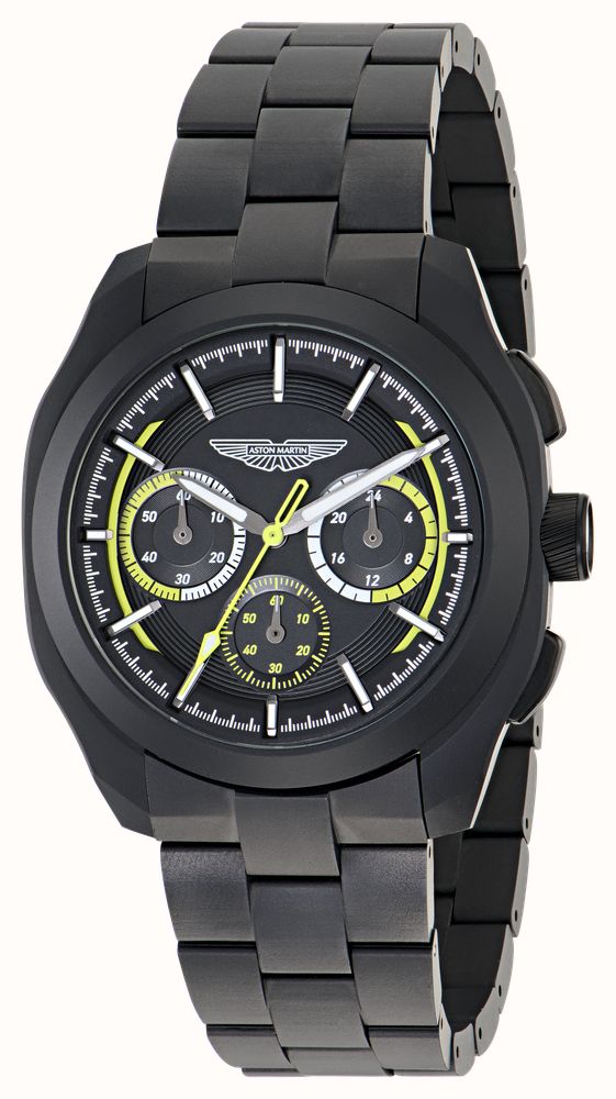 Aston Martin Thrill CRT Quartz Chronograph (42mm) Black Dial / Black Ceramic Bracelet MTRC2F603 - alternate view 2