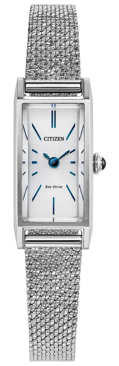 Citizen EcoDrive Fio 14x30mm White Dial Stainless Steel Watch Citizen EcoDrive Fio 14x30mm White Dial Stainless Steel Watch