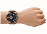 Diesel Mr Daddy Slim Gold Plated Blue Dial Watch DZ7497 - alternate view 4