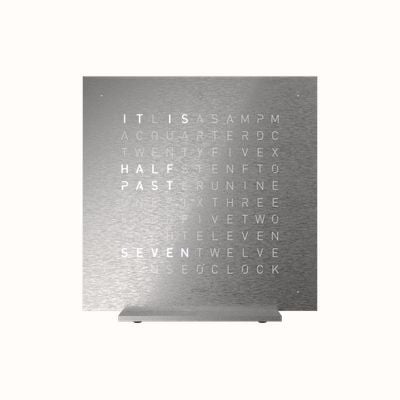 QLOCKTWO EARTH 13.5 STEEL SERIES FULL METAL (English) T4SENSS-UK