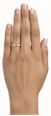 0.25ct Round Brilliant Natural Diamonds 9ct Yellow Gold Ring J86056 - vista alternativa 4