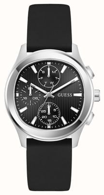 Guess PALMER Multifunction (40mm) Black Dial / Black Rubber Strap GW1077G1
