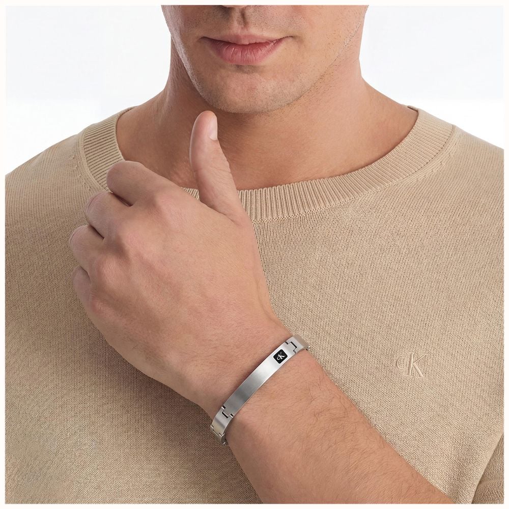 Calvin Klein ARCHITECTURAL ID Stainless Steel Mens Bracelet 35100103 - vista alternativa 2