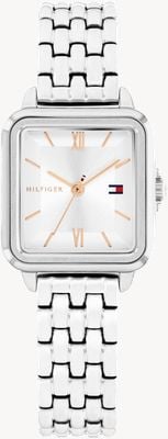 Tommy Hilfiger Mia (22,5 mm) esfera plateada / pulsera de acero inoxidable 1782830