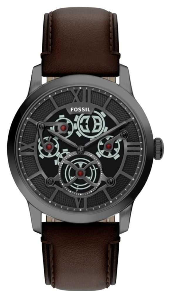 Fossil Fossil Men's Townsman Big Tic Two-Tone Leather Watch, Fs6191 in Multi
