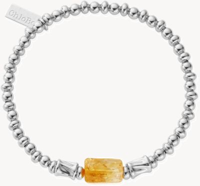 ChloBo Joy Spirit Stone Bracelet - Citrine - 925 Sterling Silver (18cm) SBSSC