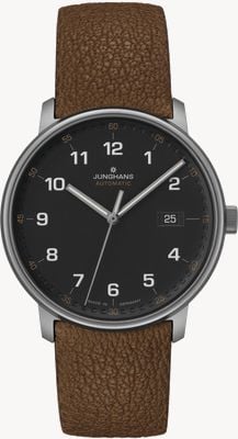 Junghans Форма | титан | автоматический | коричневый кожаный ремешок | 27/2002.00