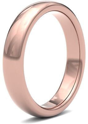 James Moore Wedding Rings | 18ct Rose Gold | 4mm | Heavy | Premium Court | AG_4GHP-18R