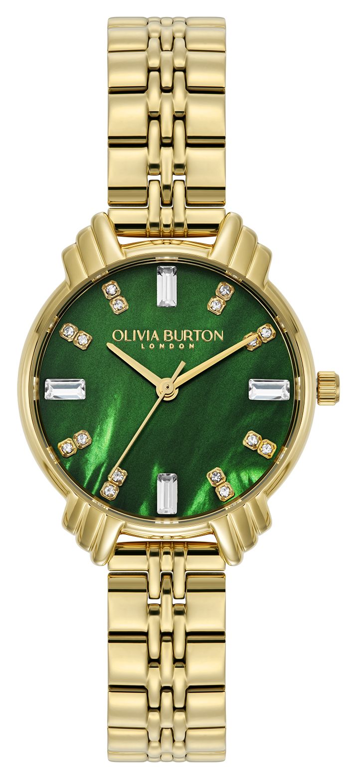 Olivia Burton Femme | bracelet dorÃ© | cadran vert OB16DC02 montre