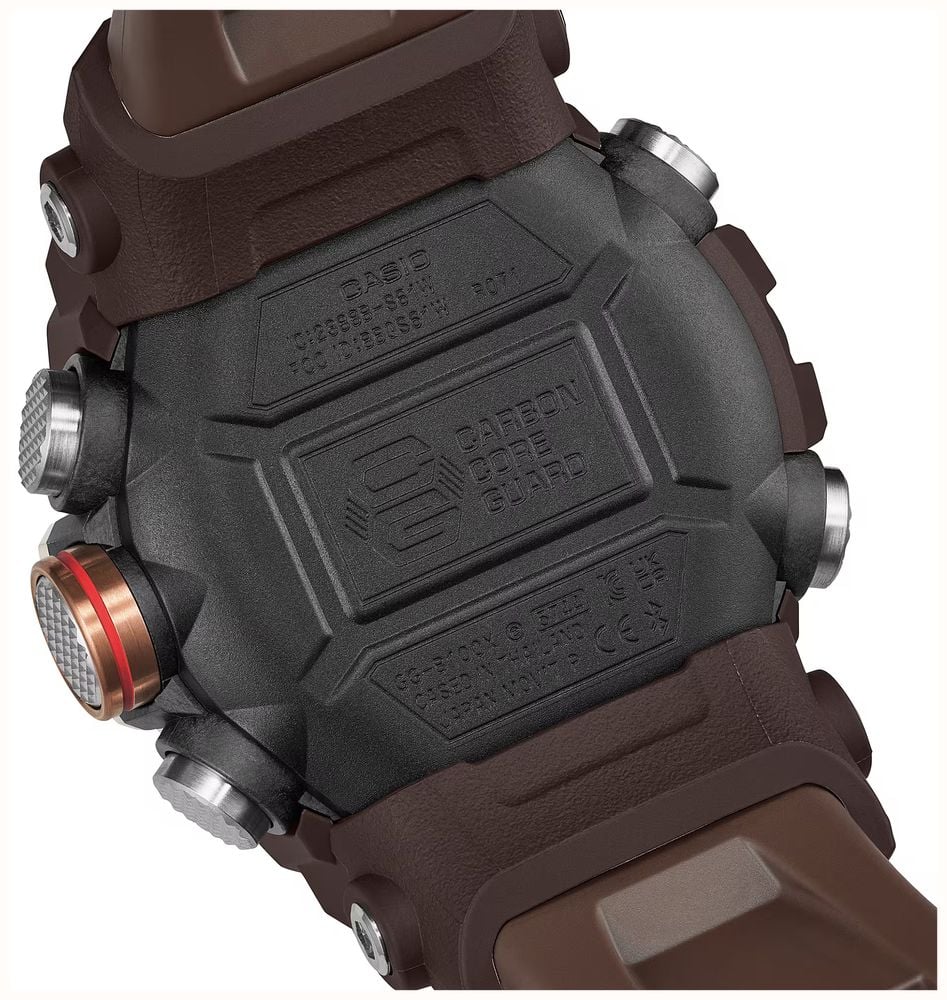 Casio G-Shock Mudmaster MASTER IN HORIZON GOLD (51.3mm) Black Dial / Brown Resin Band Watch GG-B100XMH-5AER - vista alternativa 7