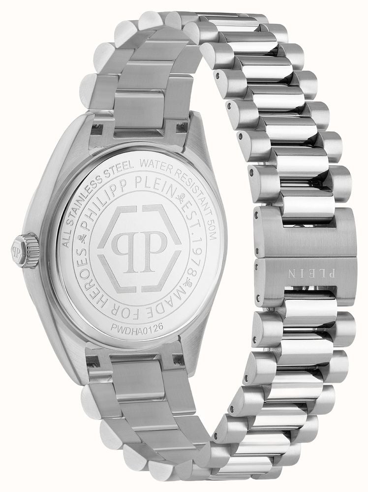 Philipp Plein DATE SUPERLATIVE Quartz (41mm) Green Sunray Dial / Stainless Steel Bracelet PWDHA0126 - vista alternativa 2