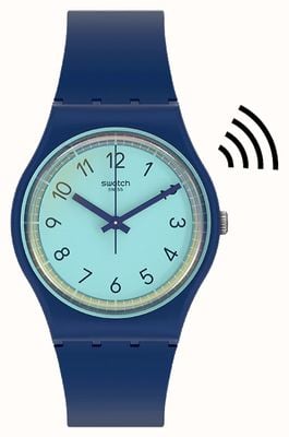 Swatch Cielpay! correa de silicona azul unisex SVHN102-5300
