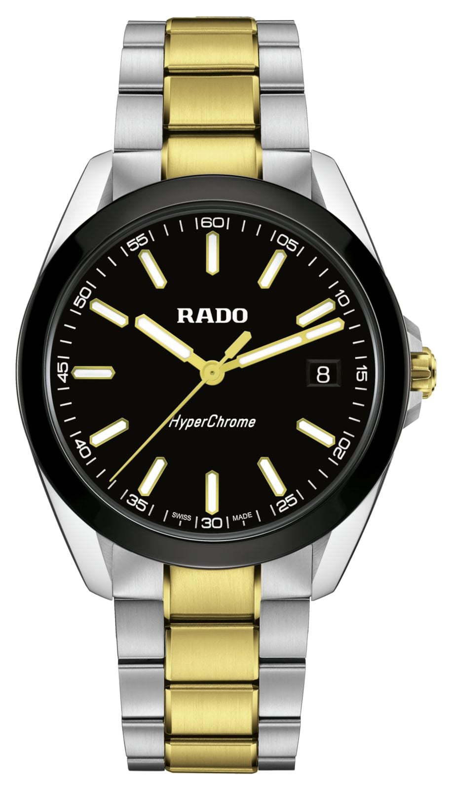 RADO Quartz hyperchrome (41,5 mm) cadran noir / bracelet en montre