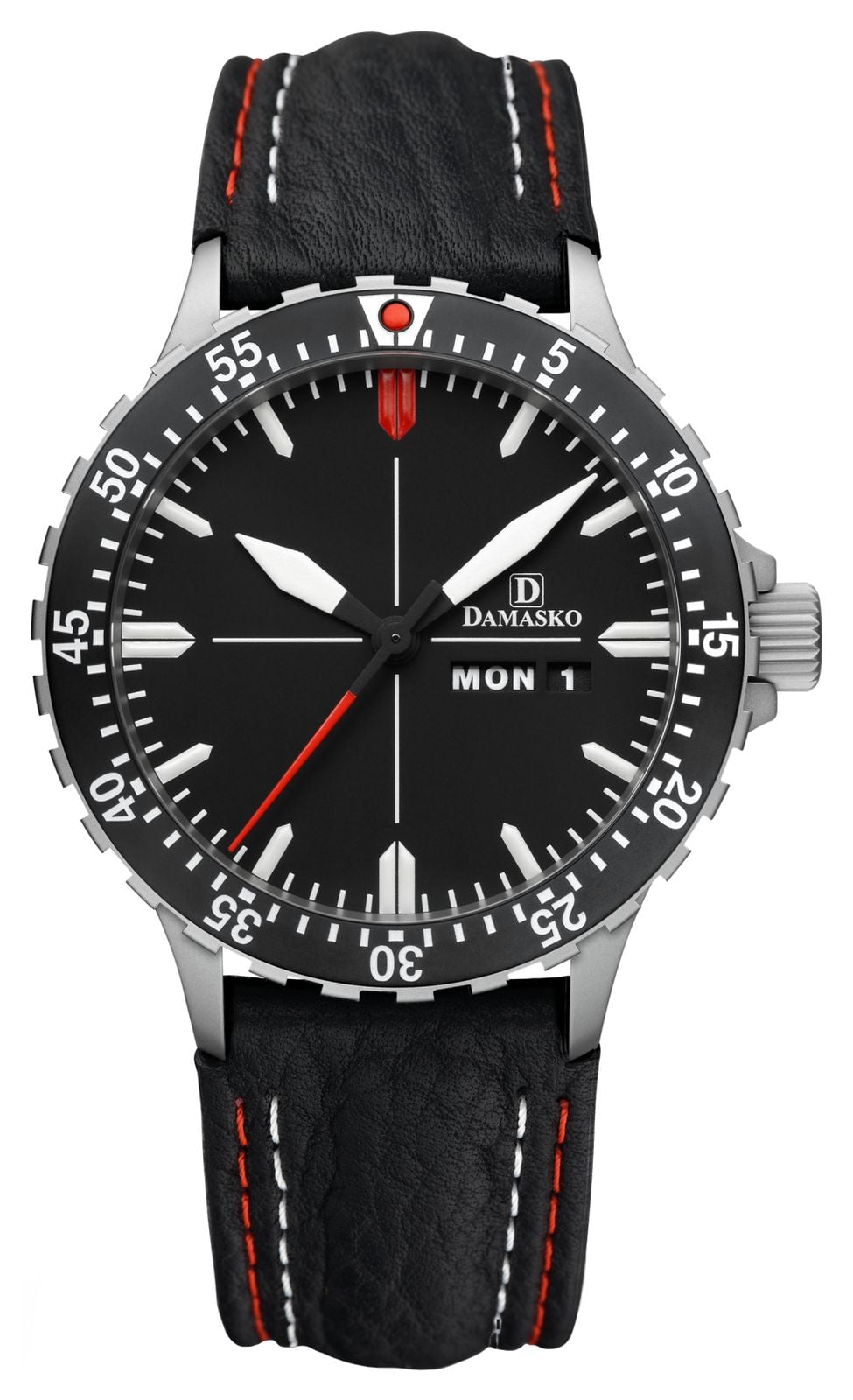 Damasko DK44 DayDate Automatic TOP 40mm Black Dial  Watch