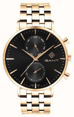 GANT PARK HILL Day-Date II (43.5mm) Black Dial / Gold PVD Stainless Steel G121013