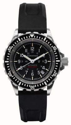 Marathon Large Divers Automatic | GSAR | Black Dial | Black Silicone Strap WW194006SS-0130