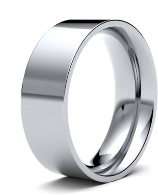 James Moore & Co | Oro bianco 9 carati | 7 mm | medio | misura piatta | ag_7lme-9w AG_7LME-9W