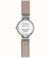 Herbelin Lady H Quartz (26mm) Silver 'Clous de Paris' Guilloché Dial / Taupe Leather Strap 17512AP28TA - alternate view 3
